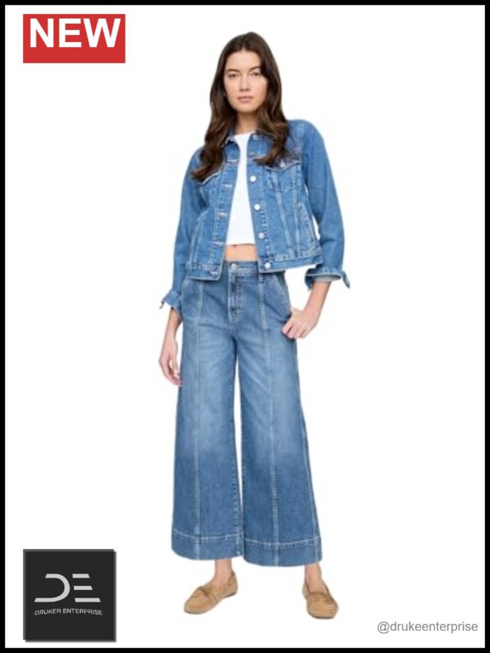 Gap Women's Wide Leg Cropped Jeans Mid Rise 100% Cotton